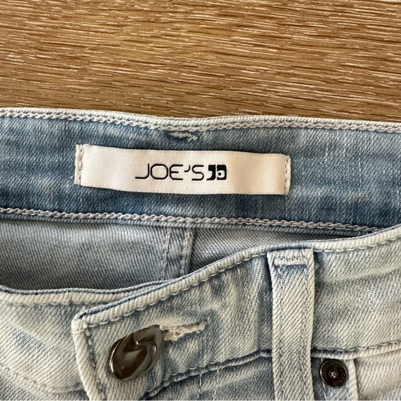 Joe’s Jeans Women’s Light Wash Denim Skinny Raw Hem High Waist Jeans Sz W 28 GUC - Picture 6 of 9